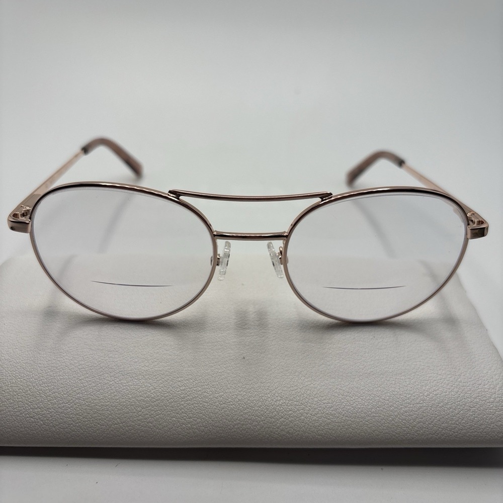 Flower Jess Eyeglasses Frame 6036-780 Women's Gold Aviator 52-20-135mm #C179
